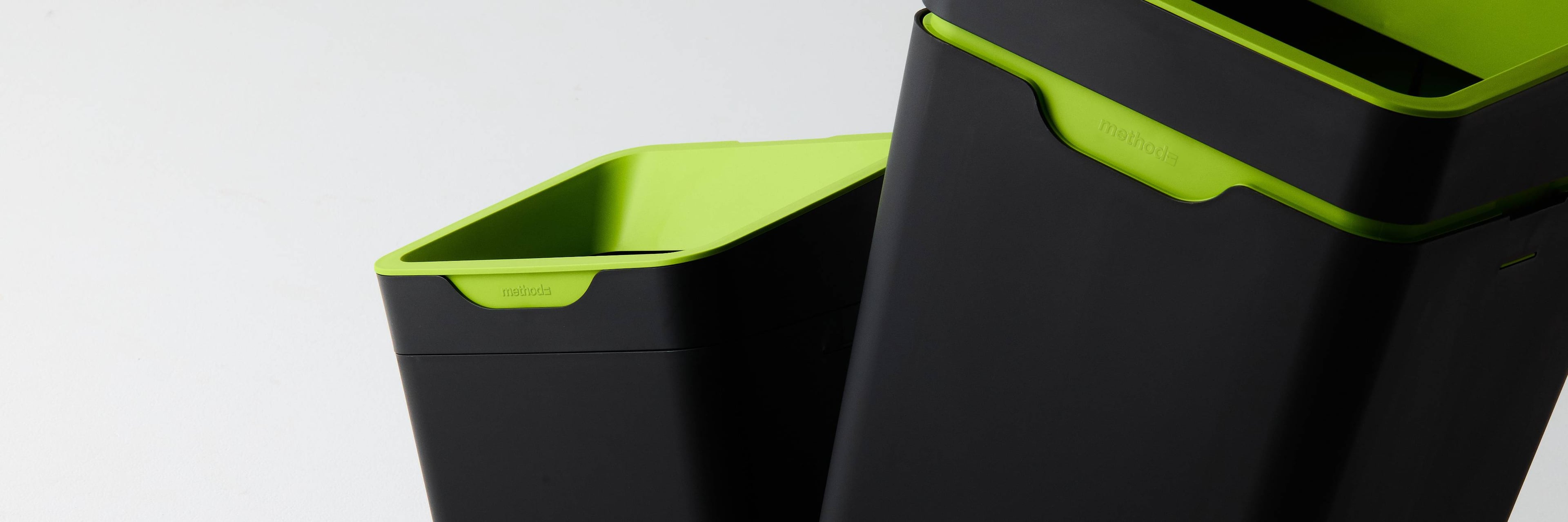 Method 60L bin made from 50-80% post-consumer recycled materials sourced in New Zealand