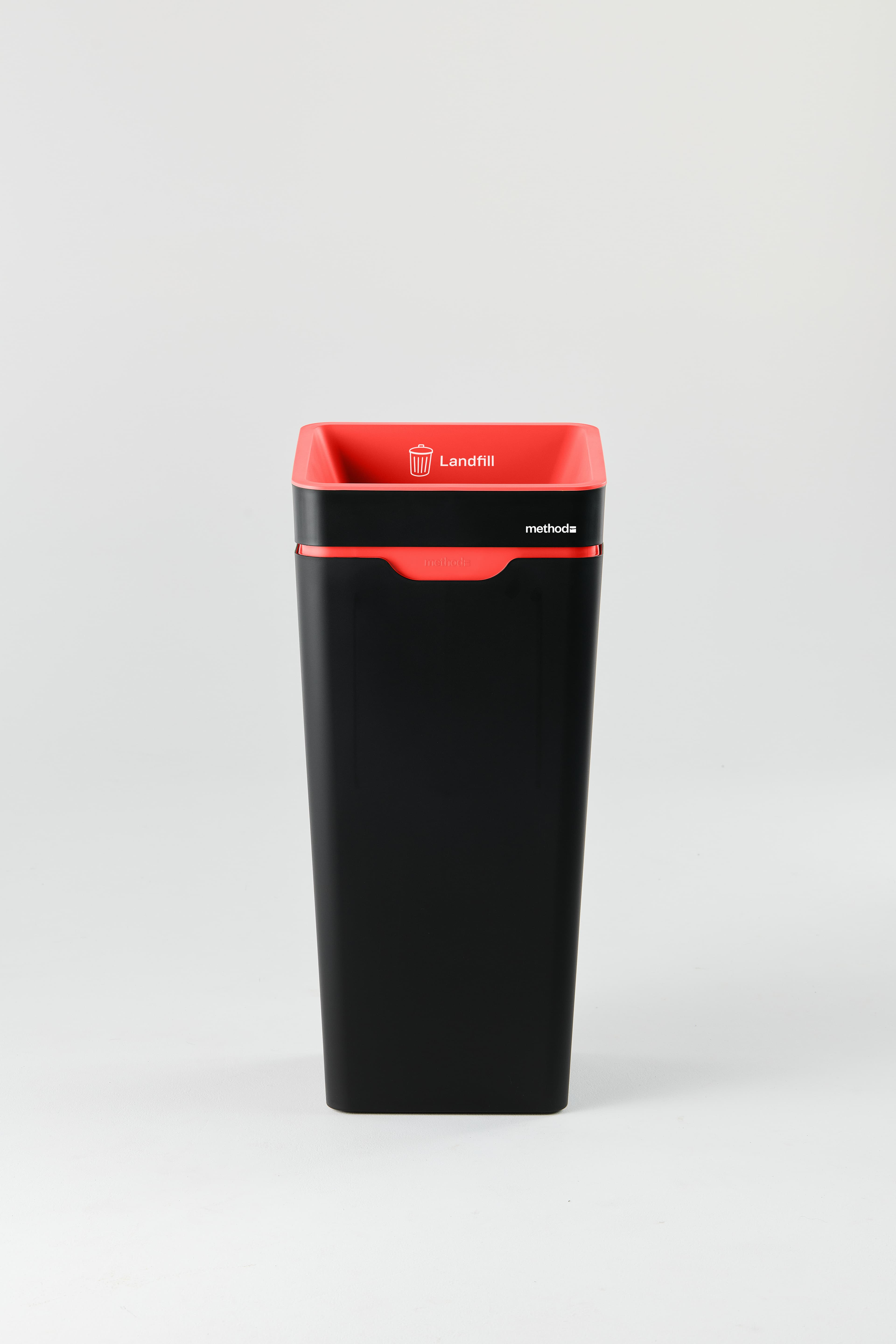 Bin 60L - Open Lid - Red Landfill