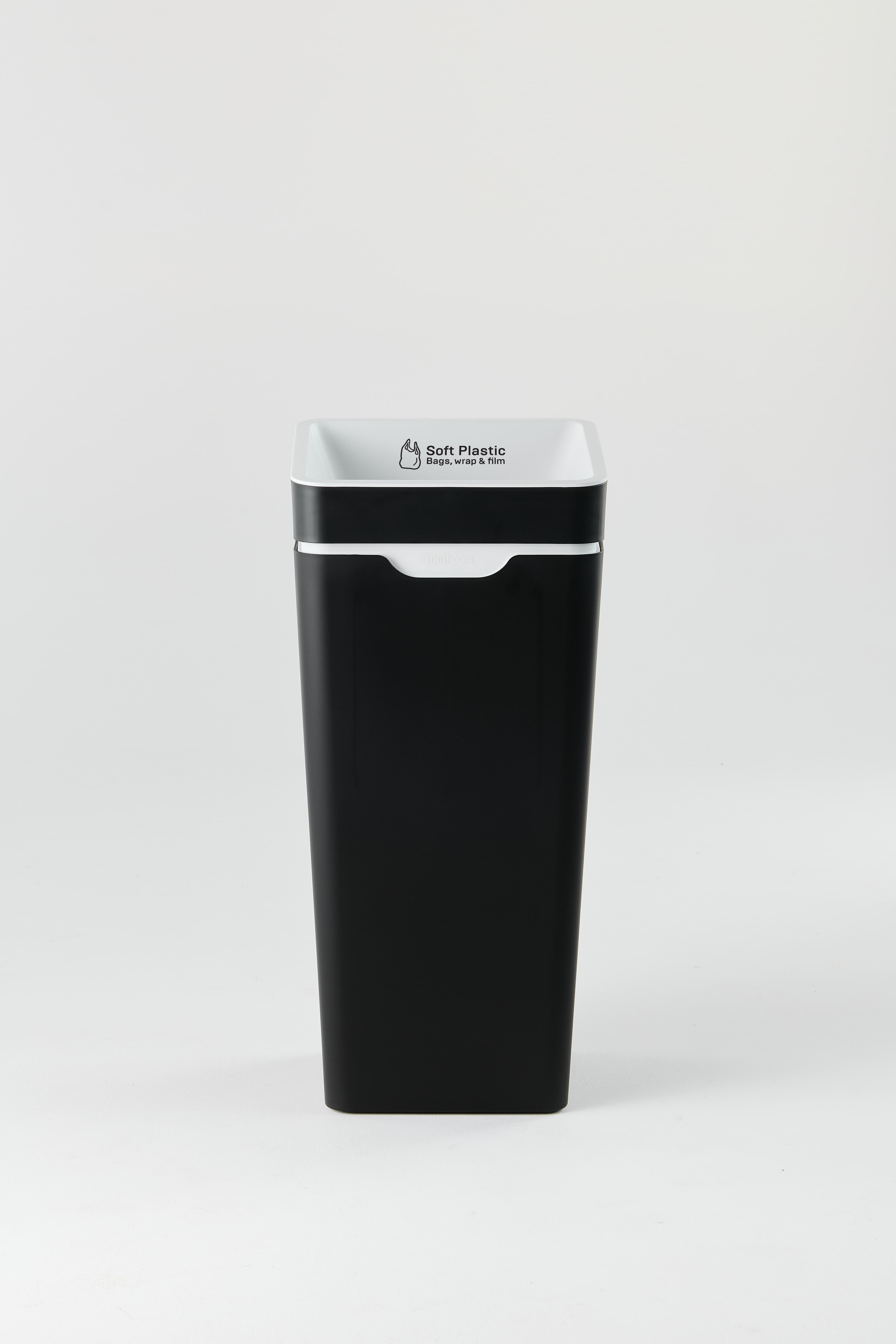 Bin 60L - Open Lid - White Soft Plastic