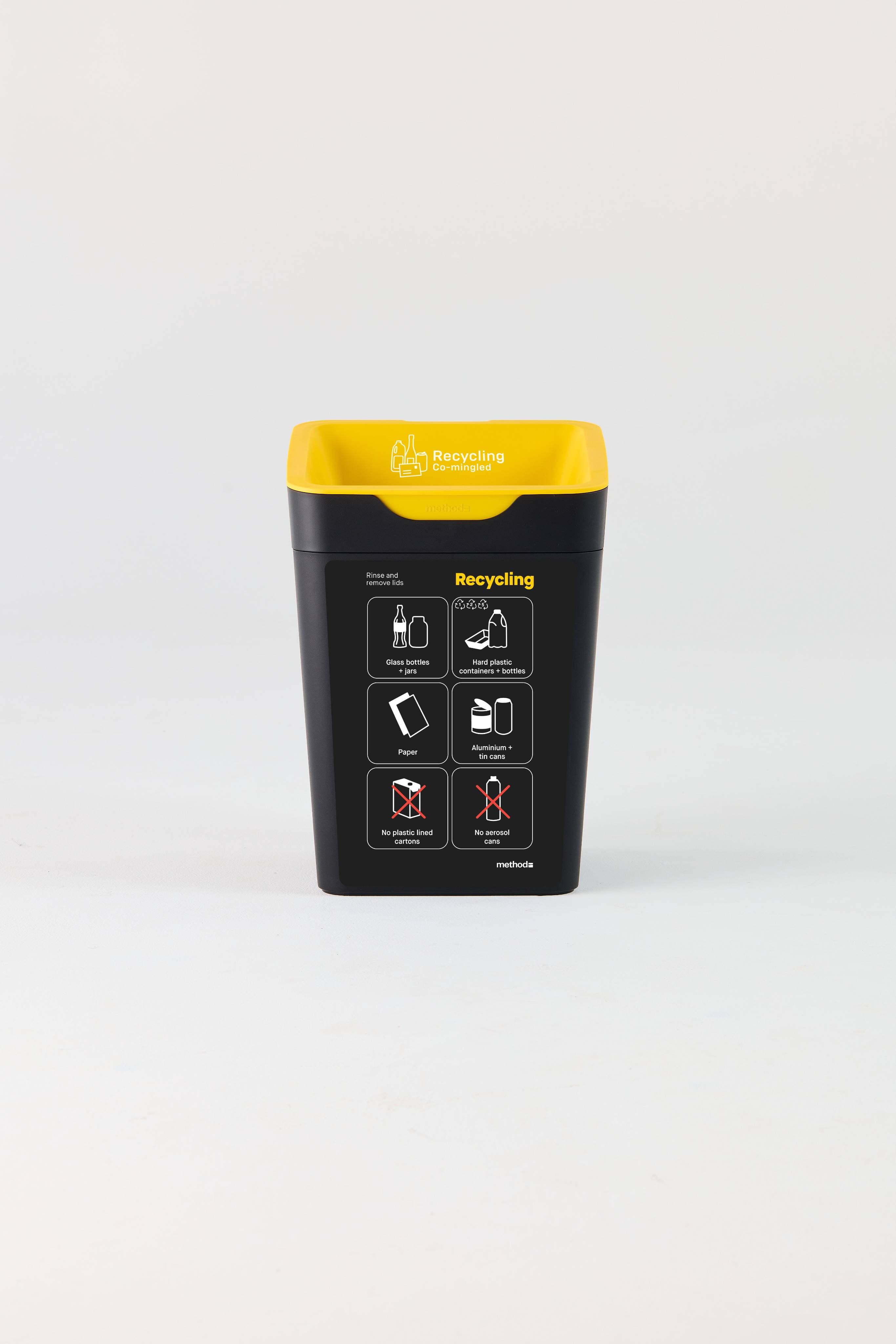 20L Front Bin Label - Co-mingled - NZ 19 x 29cm