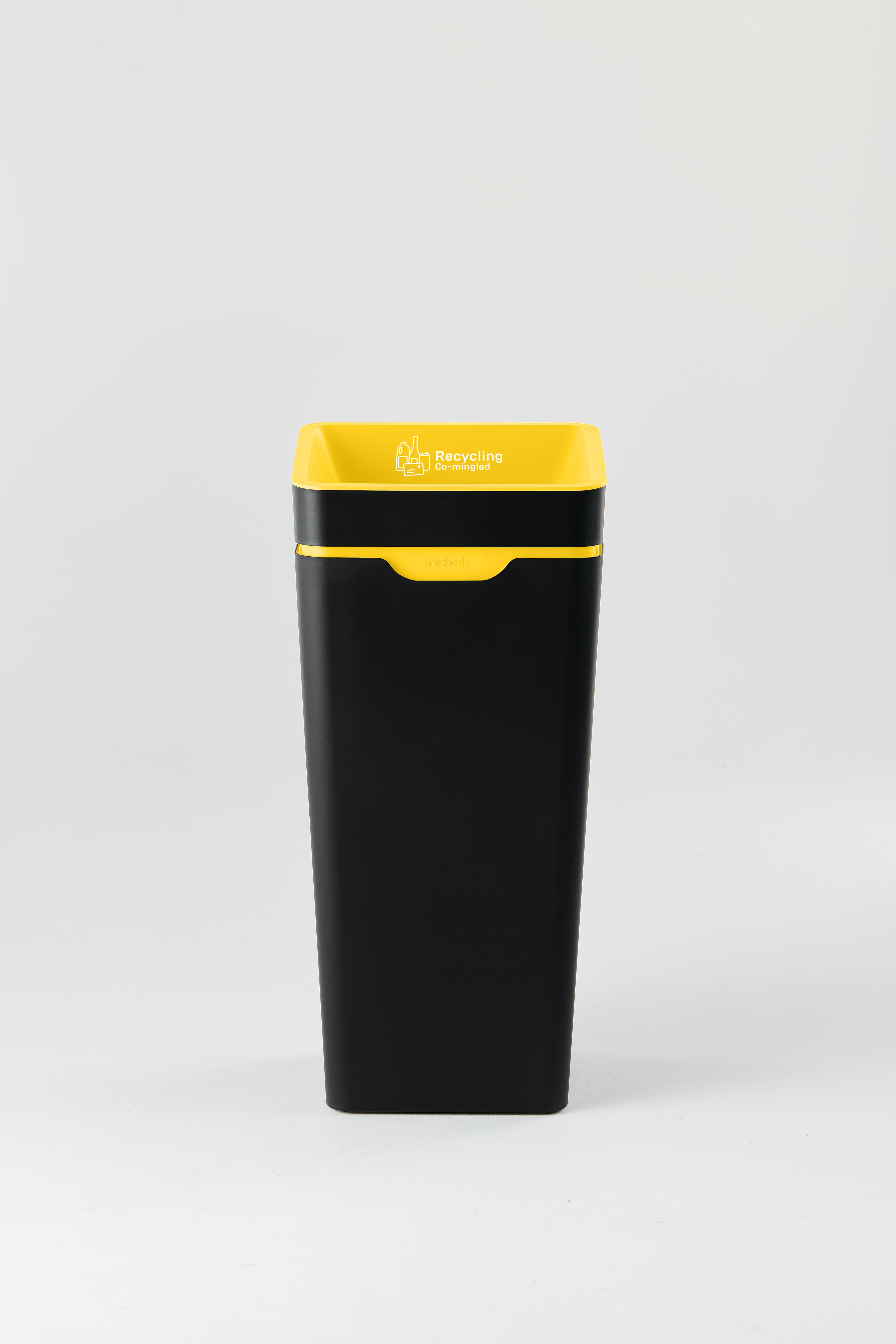 Bin 60L - Open Lid - Yellow Co-mingled
