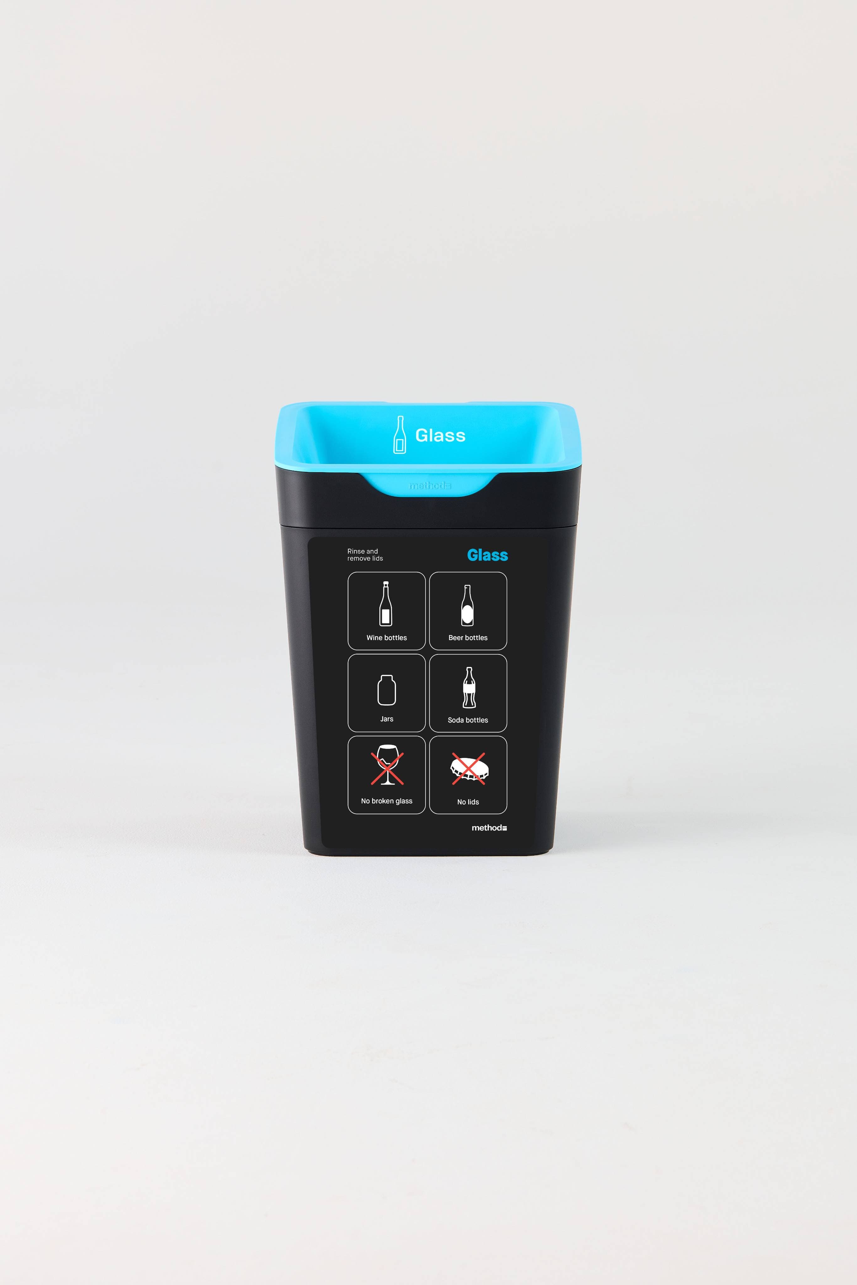 20L Front Bin Label - Glass - NZ 19 x 29cm