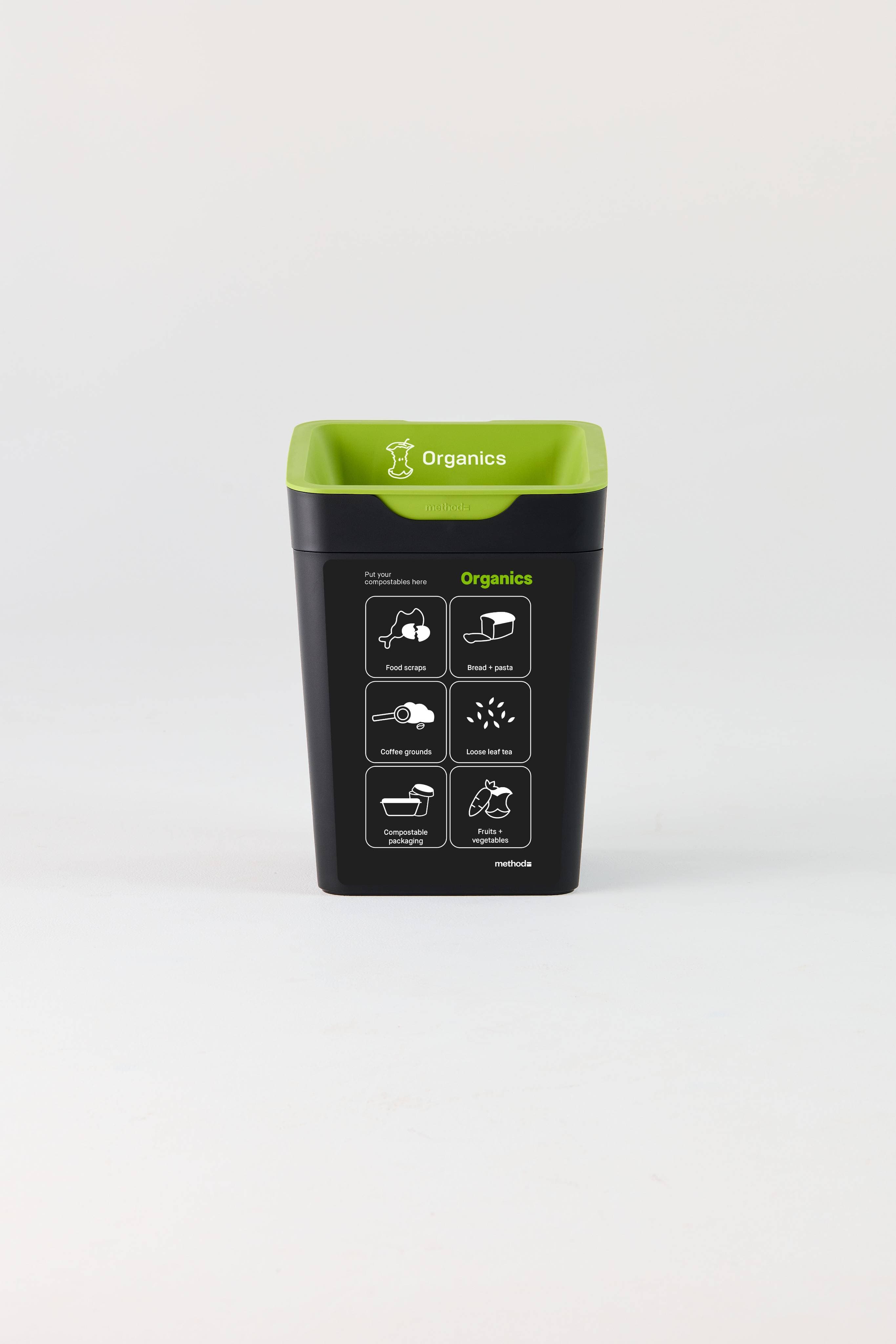 20L Front Bin Label - Organics - NZ 19 x 29cm