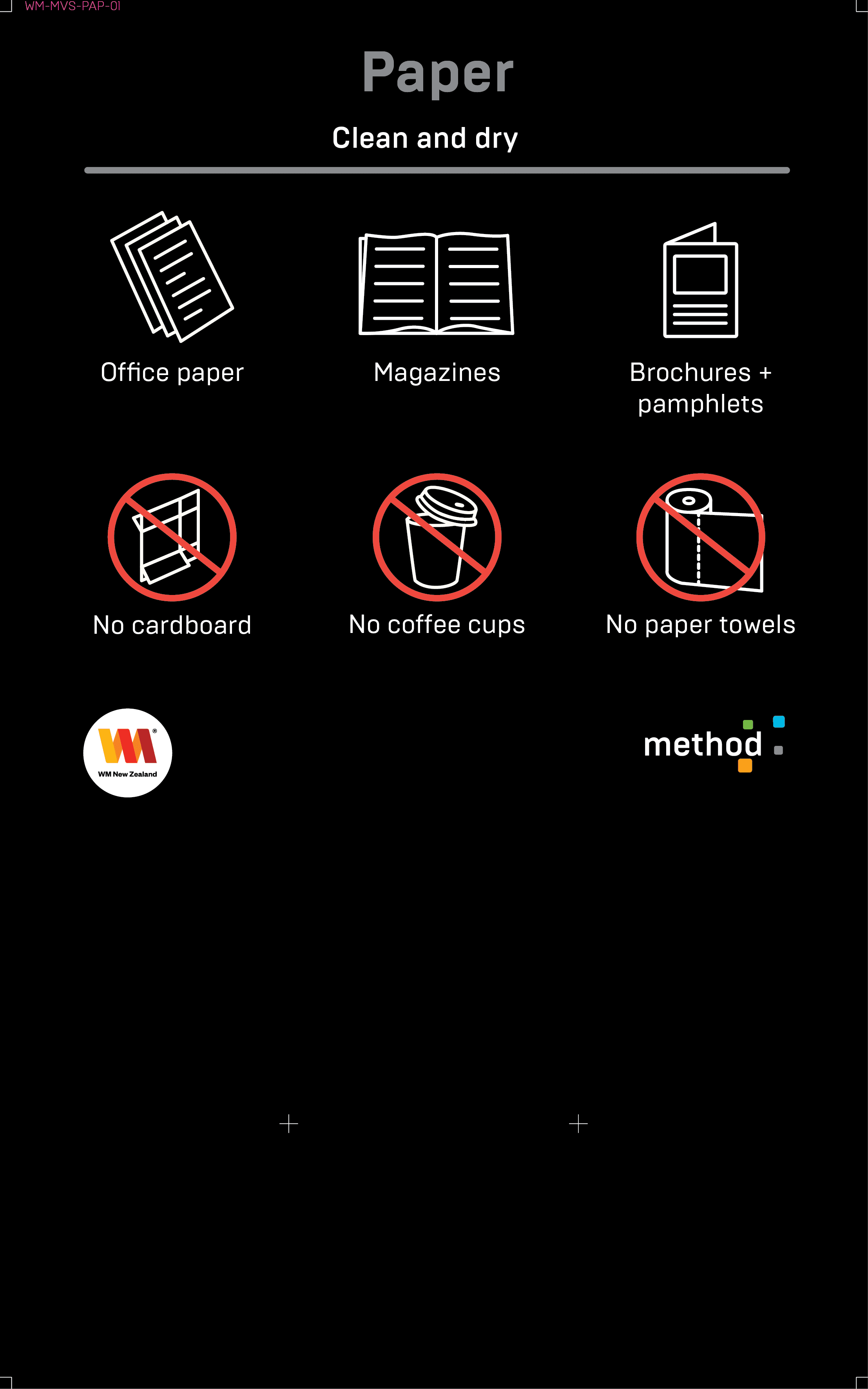 Waste Management - MVS-1 Paper - No Cardboard, No Coffee Cups, No Paper Towels