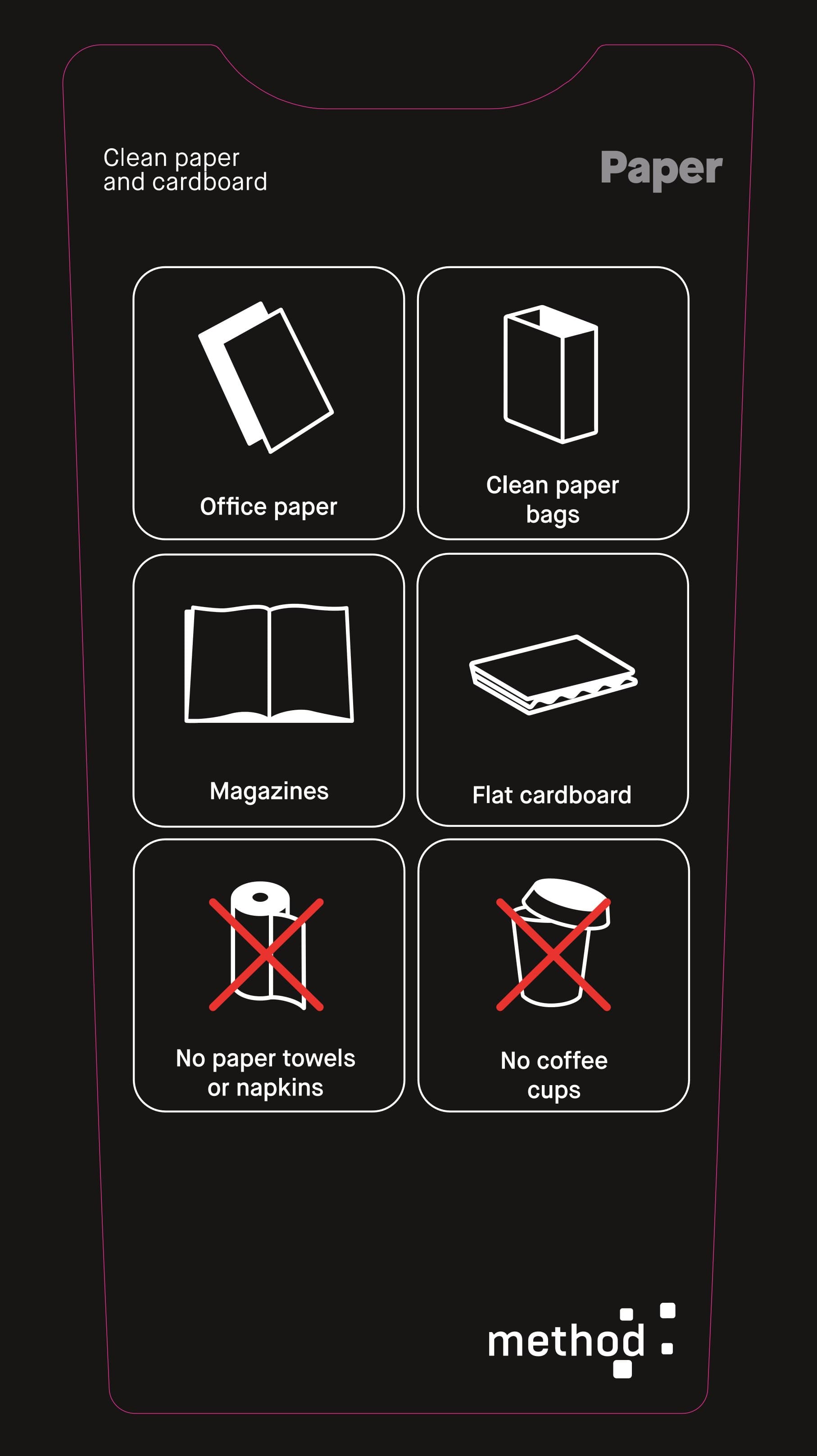 60L Front Bin Label - Paper - NZ