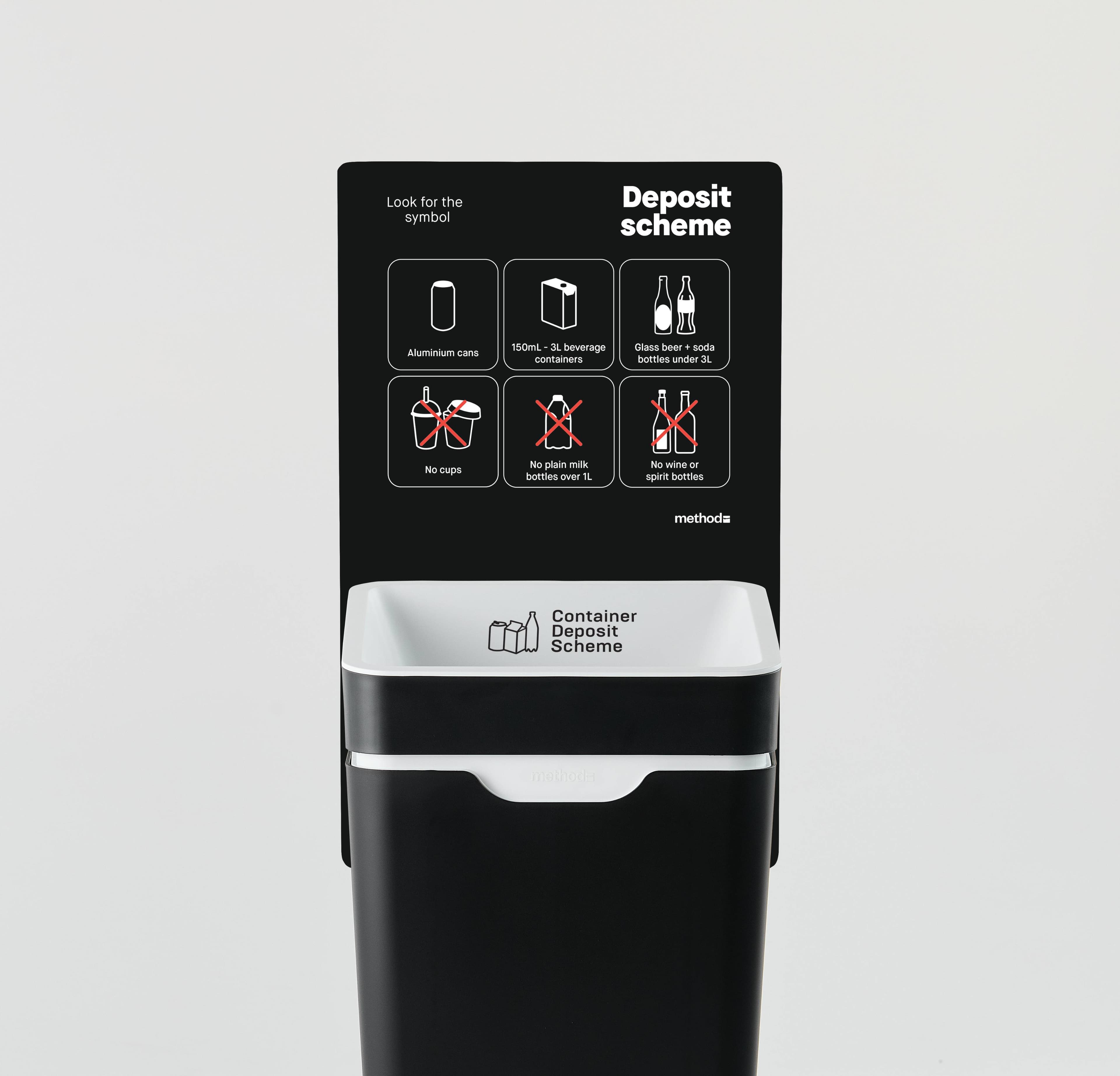 1 Bin Vertical Sign - Container Deposit Scheme-AU