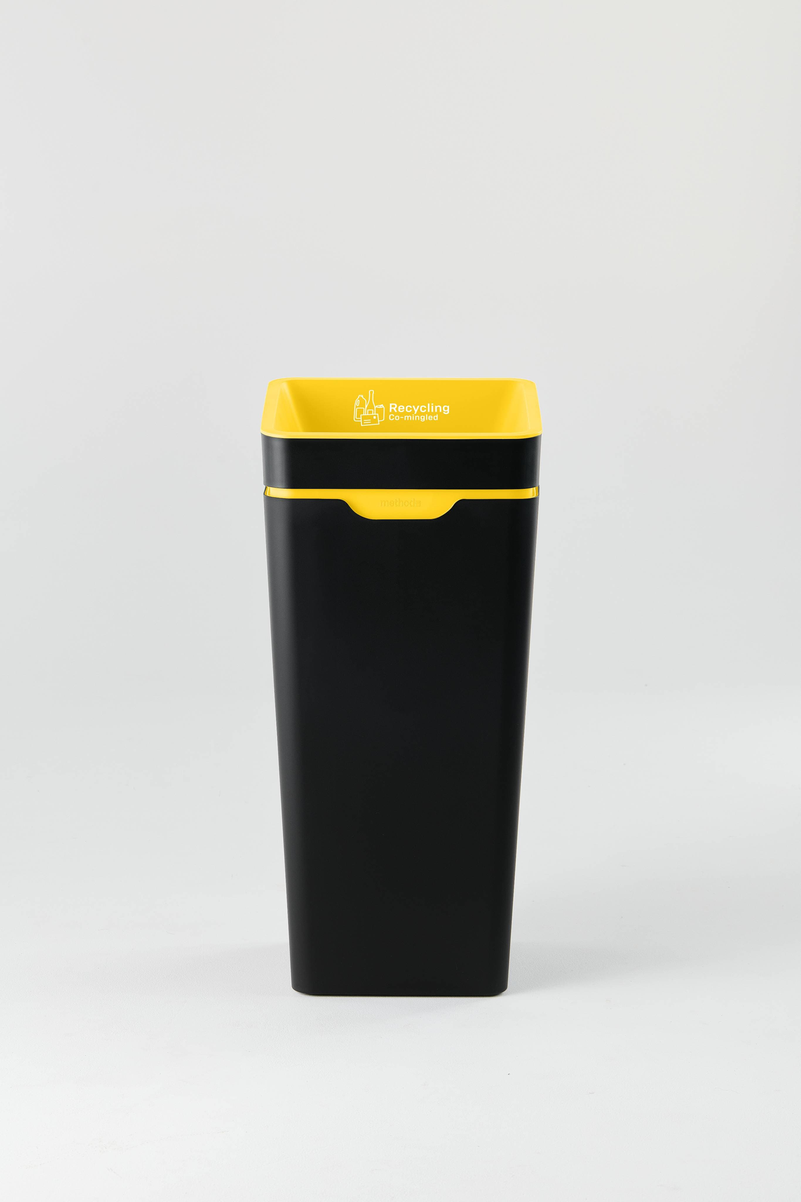Bin 60L - Open Lid - Yellow Co-mingled