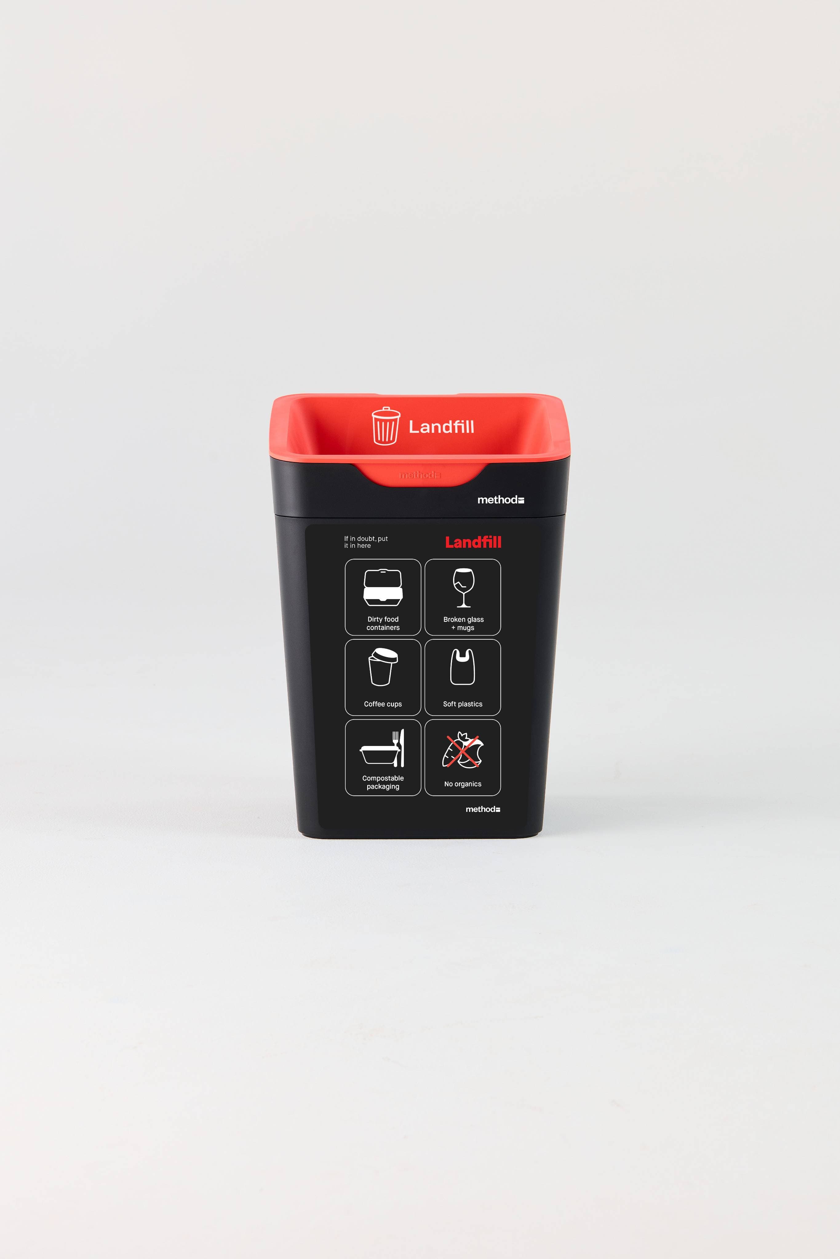 20L Bin Front Label - Landfill - No Organics-AU