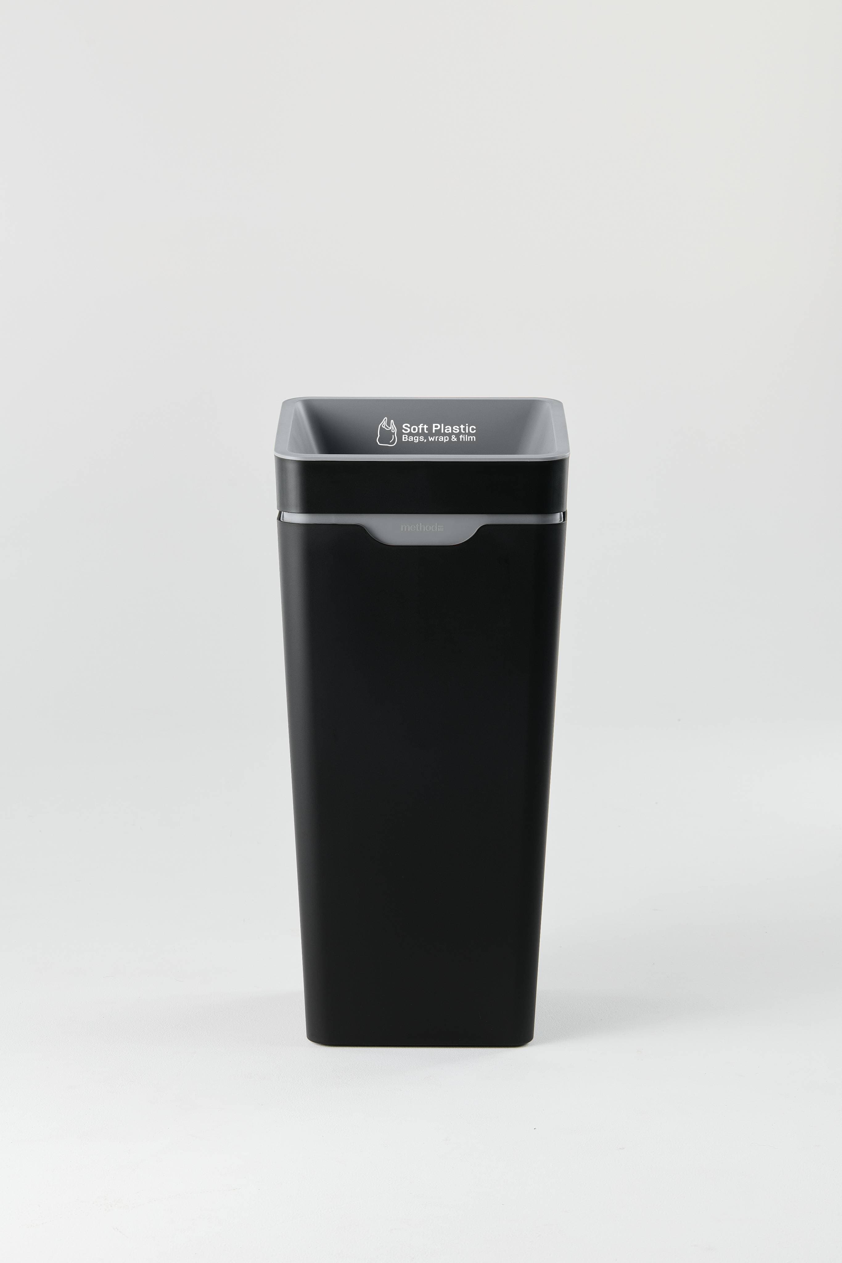 Bin 60L - Open Lid - Grey Soft Plastic