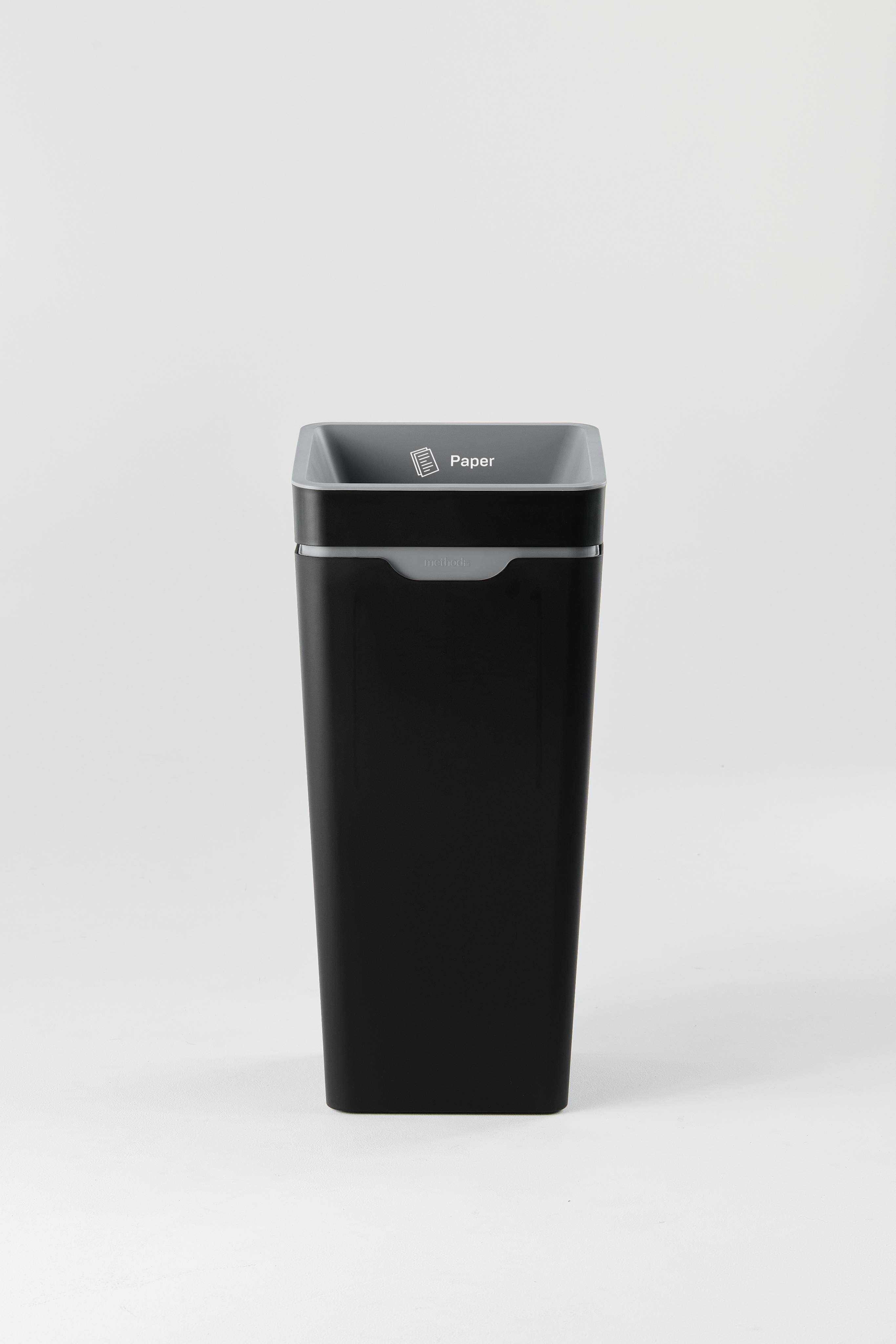Bin 60L - Open Lid - Grey Paper