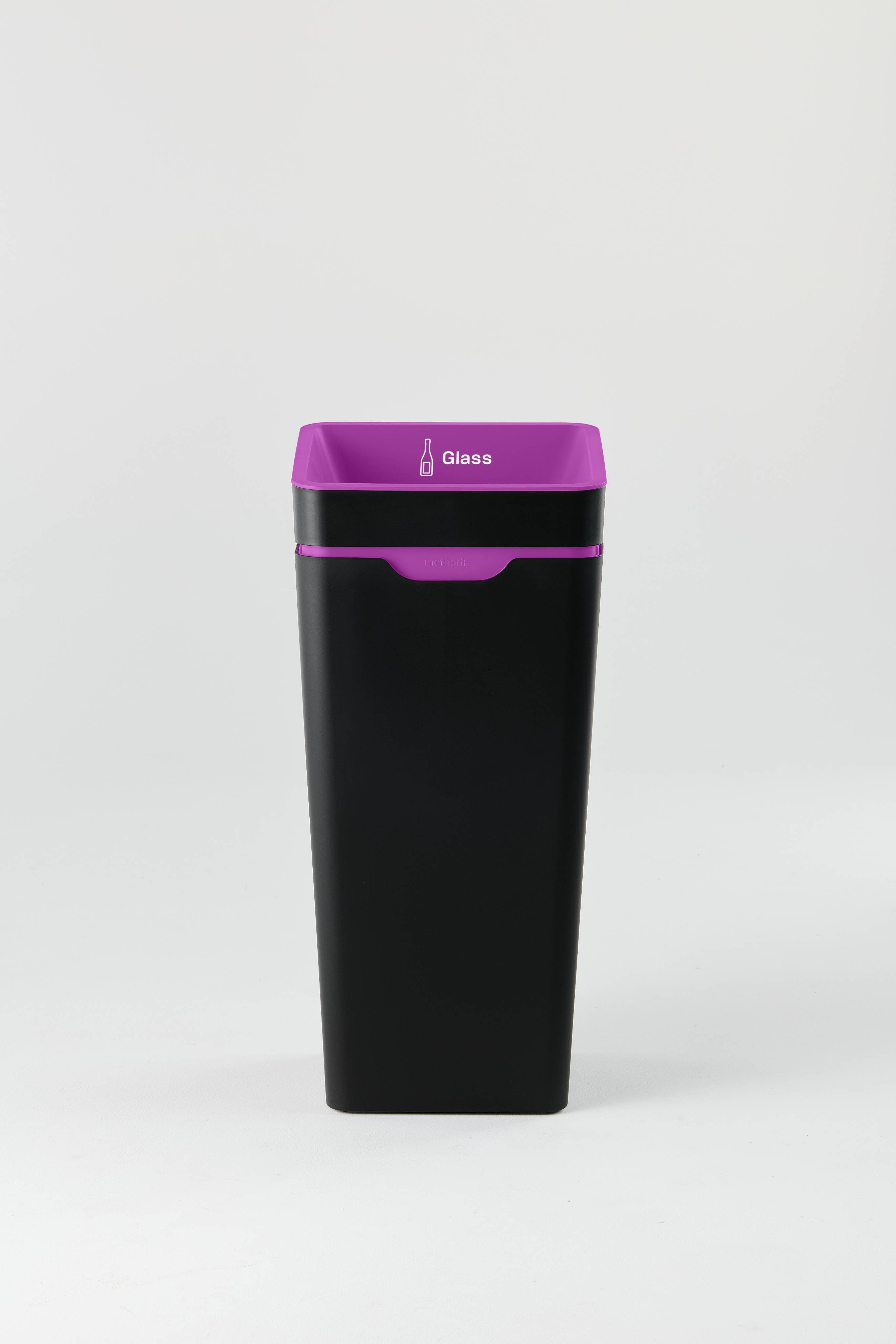 Bin 60L - Open Lid - Purple Glass