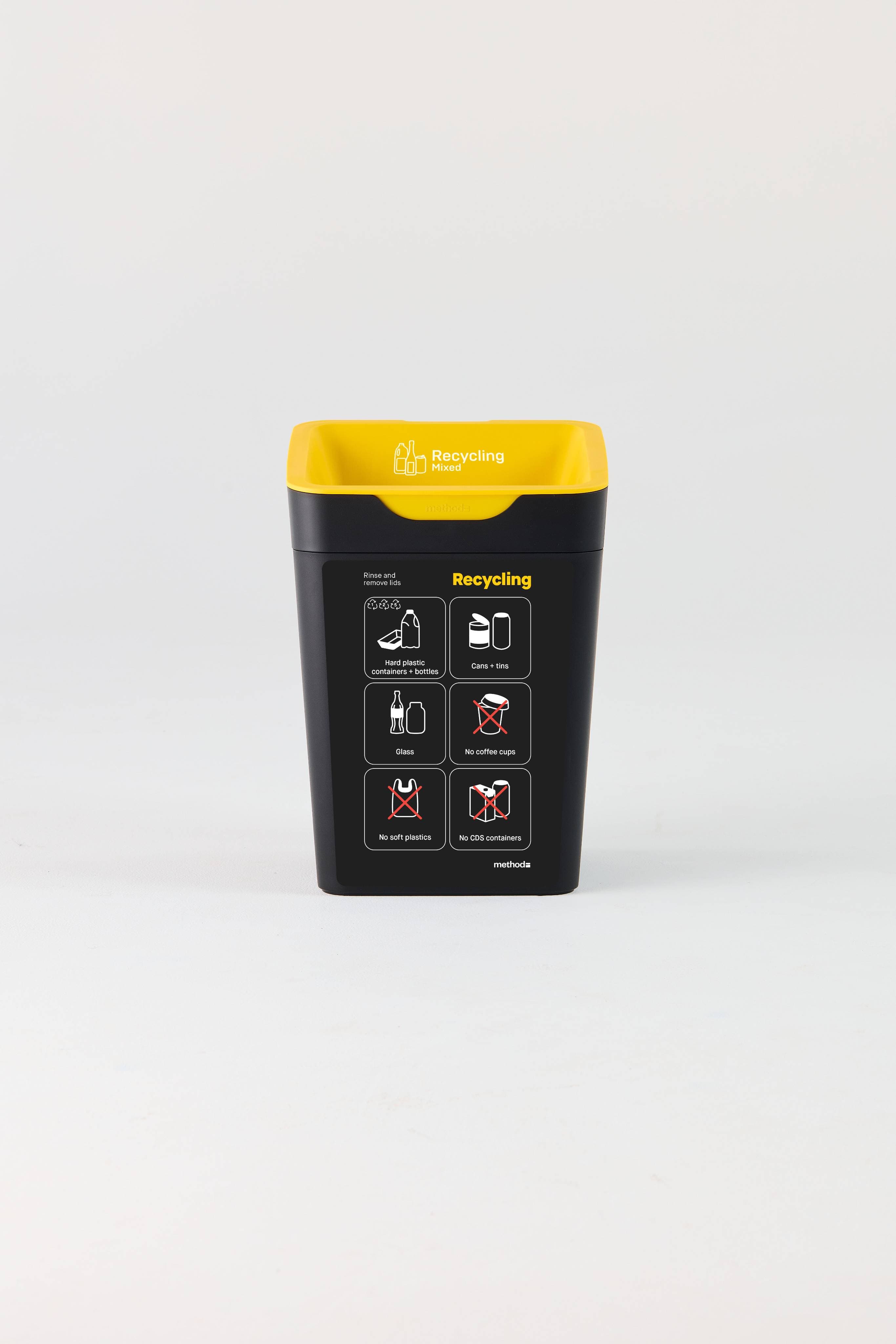 20L Bin Front Label - Mixed Recycling-NO Soft plastics / Container Deposit-AU